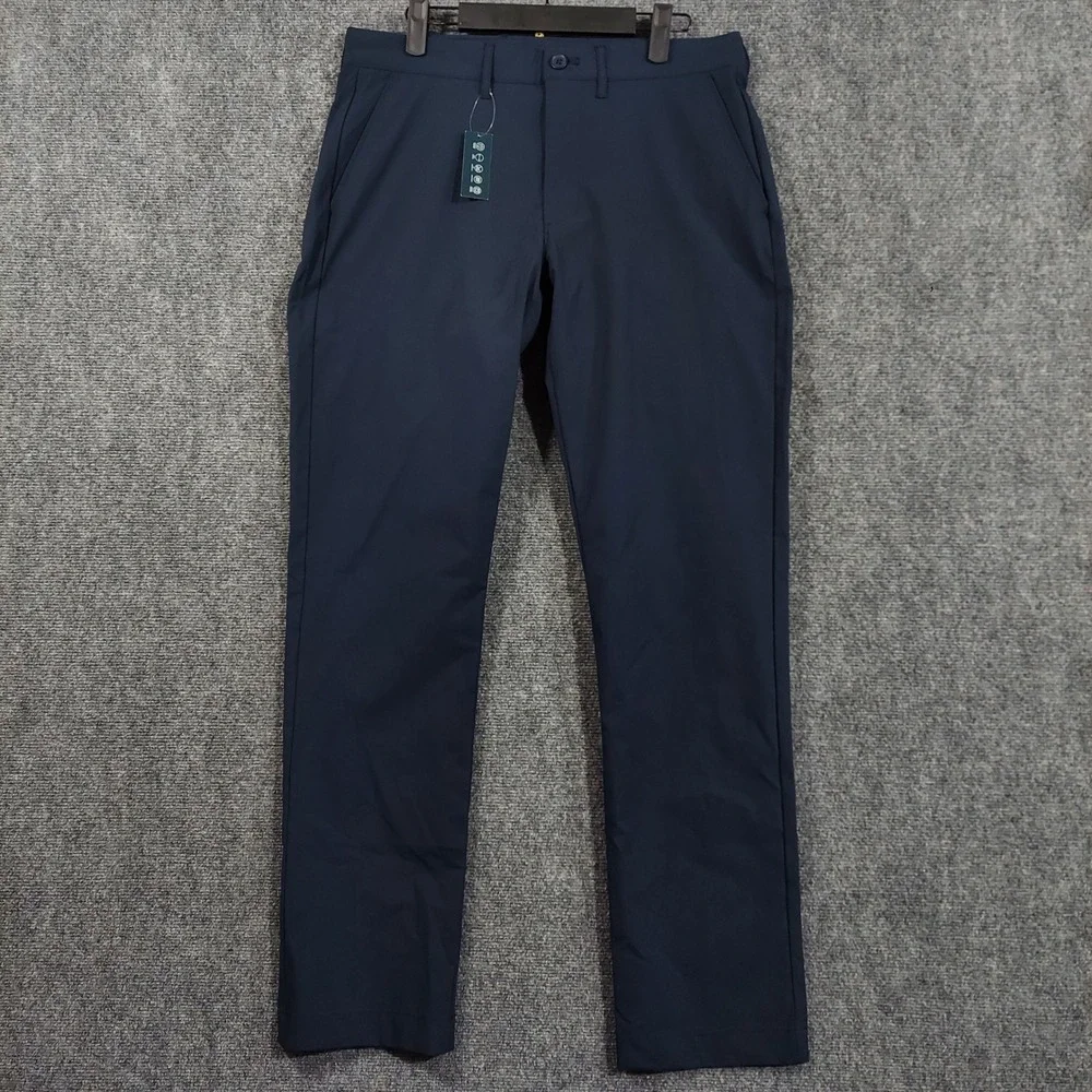 J.Crew Tech Pant Men 31x32 Navy Blue Straight Fit Flex Stretch Chino 11948